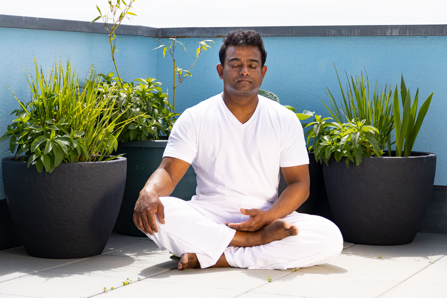 Bild: Yoga Ganzkörper Balance: Pragash Irudayam in Meditation Bild: Yoga Ganzkörper Balance: Pragash Irudayam in Meditation